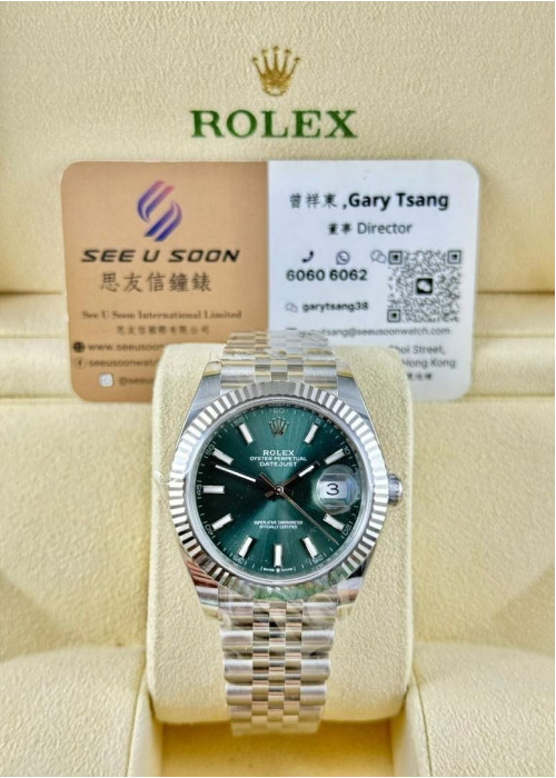 全新 ▶️ Rolex 勞力士 Datejust ◀️ 126334 2026年錶 薄荷綠  (41MM) 